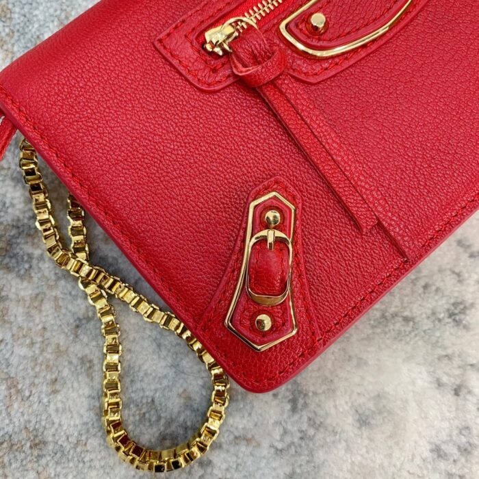 발렌시아가 르 시티 골드 체인 백 레드 레플리카 미러급 SA급 S급 고퀄리티 최상급 하이엔드 가방 [여성] 8