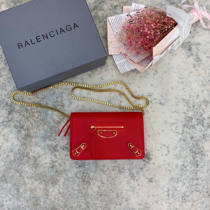 발렌시아가 르 시티 골드 체인 백 레드 레플리카 미러급 SA급 S급 고퀄리티 최상급 하이엔드 가방 [여성] 7