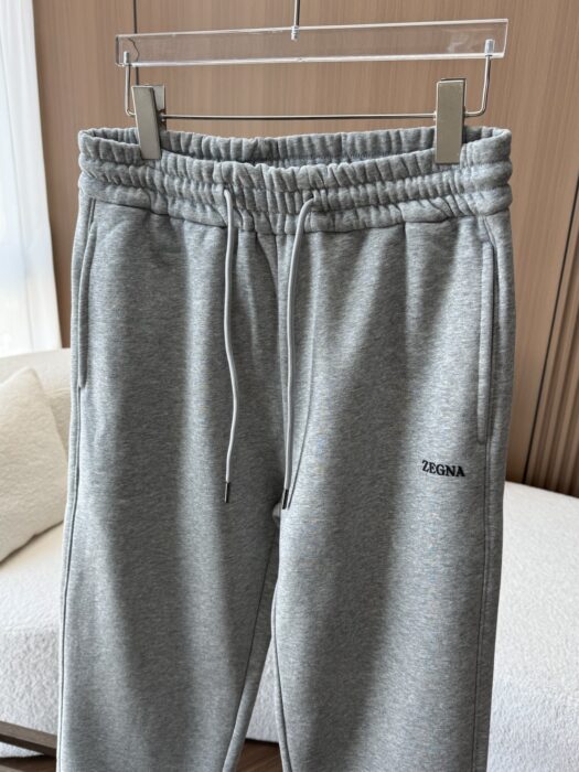제냐 ZEGNA 미니 로고 캐쥬얼 조거팬츠 그레이 레플리카 미러급 SA급 S급 고퀄리티 하이엔드 최상급 의류 [남성] 3