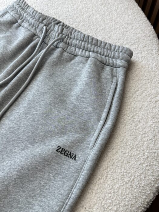 제냐 ZEGNA 미니 로고 캐쥬얼 조거팬츠 그레이 레플리카 미러급 SA급 S급 고퀄리티 하이엔드 최상급 의류 [남성] 4