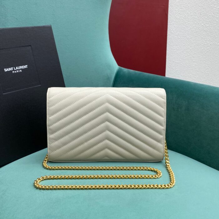 생로랑 그랑 드 뿌드르 가죽 소재 CASSANDER 클래식 체인 지갑 377828 화이트 레플리카 미러급 SA급 S급 고퀄리티 최상급 하이엔드 가방 [여성] 2