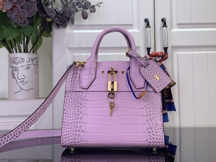 루이비통 LV 시티 스티머 미니백 M95846 라이트 퍼플 악어무늬 레플리카 미러급 SA급 S급 고퀄리티 최상급 하이엔드 가방 [여성]