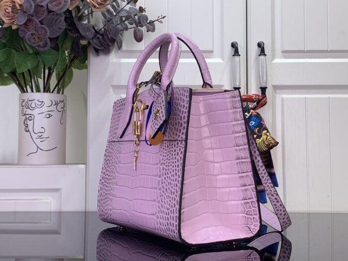 루이비통 LV 시티 스티머 MM백 M95846 라이트 퍼플 악어무늬 레플리카 미러급 SA급 S급 고퀄리티 최상급 하이엔드 가방 [여성] 4
