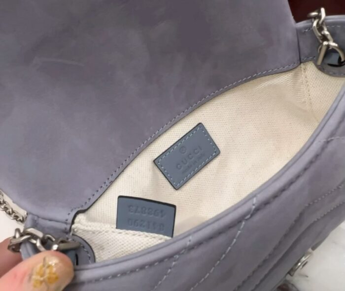 구찌 GG 마몽 미니 숄더백 스웨이드 라이트 퍼플 841290 레플리카 미러급 SA급 S급 고퀄리티 최상급 하이엔드 가방 [여성] 3