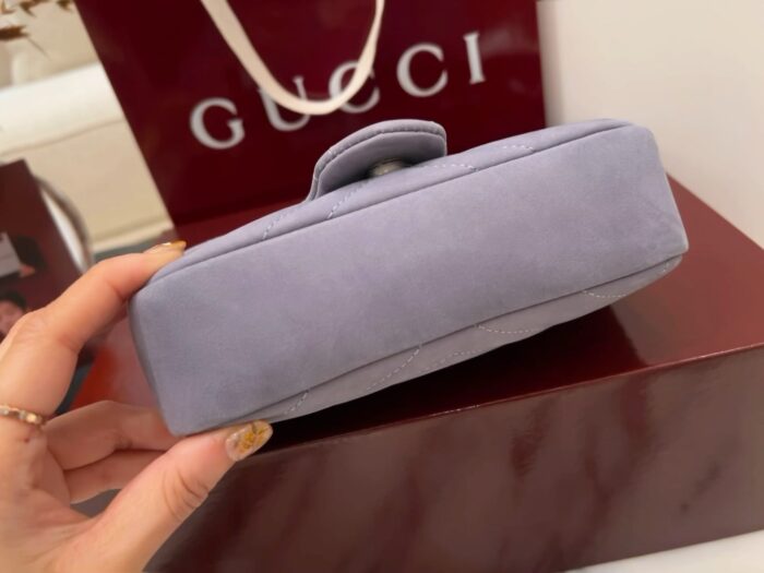 구찌 GG 마몽 미니 숄더백 스웨이드 라이트 퍼플 841290 레플리카 미러급 SA급 S급 고퀄리티 최상급 하이엔드 가방 [여성] 7