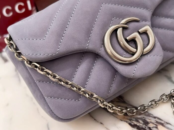 구찌 GG 마몽 미니 숄더백 스웨이드 라이트 퍼플 841290 레플리카 미러급 SA급 S급 고퀄리티 최상급 하이엔드 가방 [여성] 8