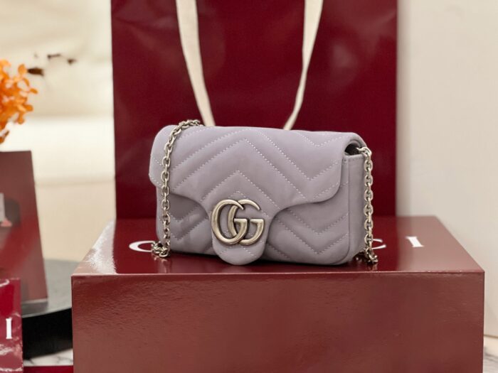 구찌 GG 마몽 미니 숄더백 스웨이드 라이트 퍼플 841290 레플리카 미러급 SA급 S급 고퀄리티 최상급 하이엔드 가방 [여성] 4