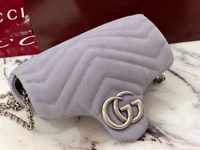 구찌 GG 마몽 미니 숄더백 스웨이드 라이트 퍼플 841290 레플리카 미러급 SA급 S급 고퀄리티 최상급 하이엔드 가방 [여성] 9
