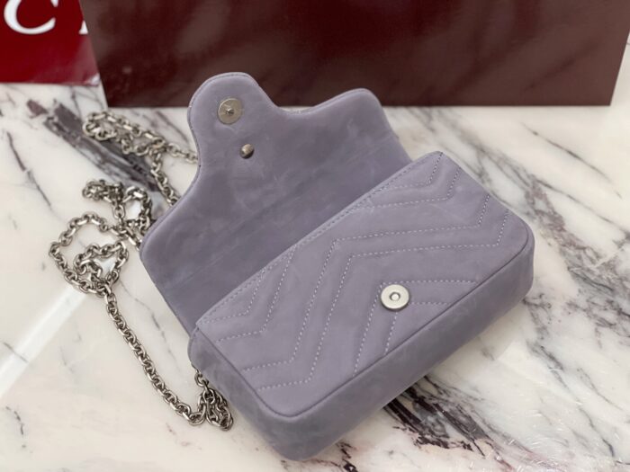 구찌 GG 마몽 미니 숄더백 스웨이드 라이트 퍼플 841290 레플리카 미러급 SA급 S급 고퀄리티 최상급 하이엔드 가방 [여성] 6
