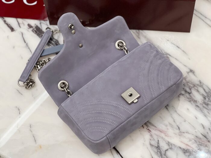 구찌 GG 마몽 스몰 숄더백 스웨이드 라이트 퍼플 837280 레플리카 미러급 SA급 S급 고퀄리티 최상급 하이엔드 가방 [여성] 6