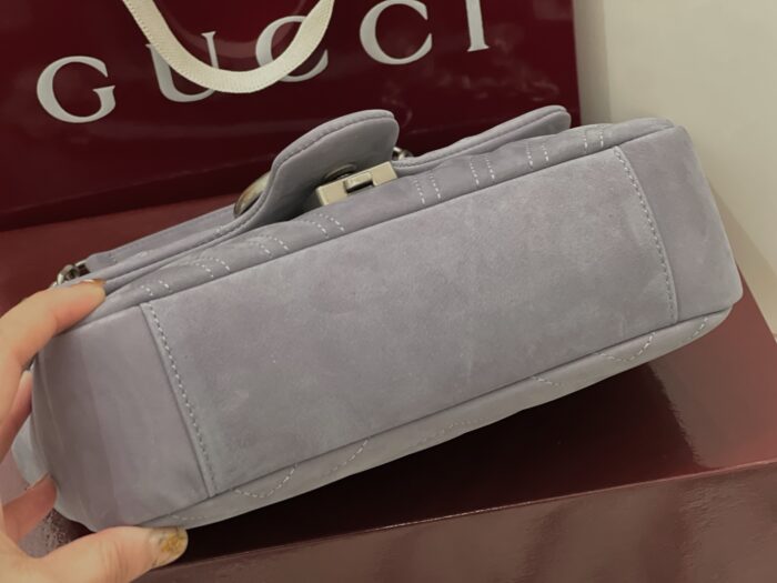 구찌 GG 마몽 스몰 숄더백 스웨이드 라이트 퍼플 837280 레플리카 미러급 SA급 S급 고퀄리티 최상급 하이엔드 가방 [여성] 9