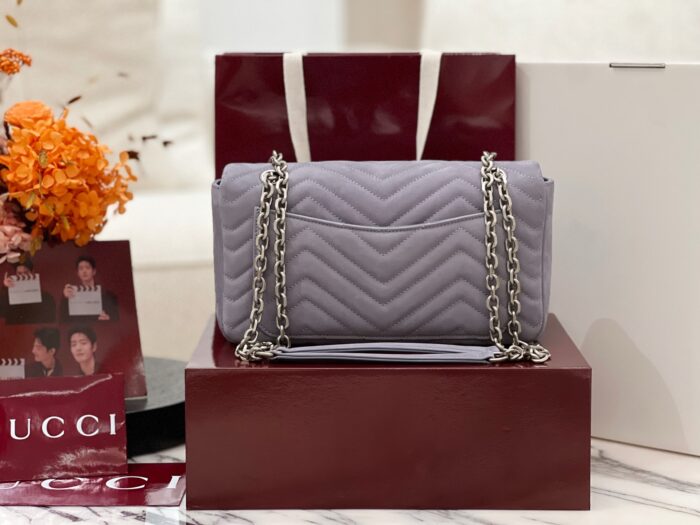 구찌 GG 마몽 미디엄 숄더백 스웨이드 라이트 퍼플 837267 레플리카 미러급 SA급 S급 고퀄리티 최상급 하이엔드 가방 [여성] 2