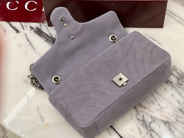 구찌 GG 마몽 미디엄 숄더백 스웨이드 라이트 퍼플 837267 레플리카 미러급 SA급 S급 고퀄리티 최상급 하이엔드 가방 [여성] 6