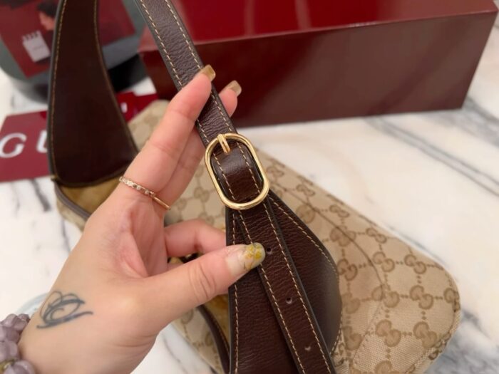 구찌 재키 1961 미디움 숄더백 샌드 브라운 863136 레플리카 미러급 SA급 S급 고퀄리티 최상급 하이엔드 가방 [여성] 7