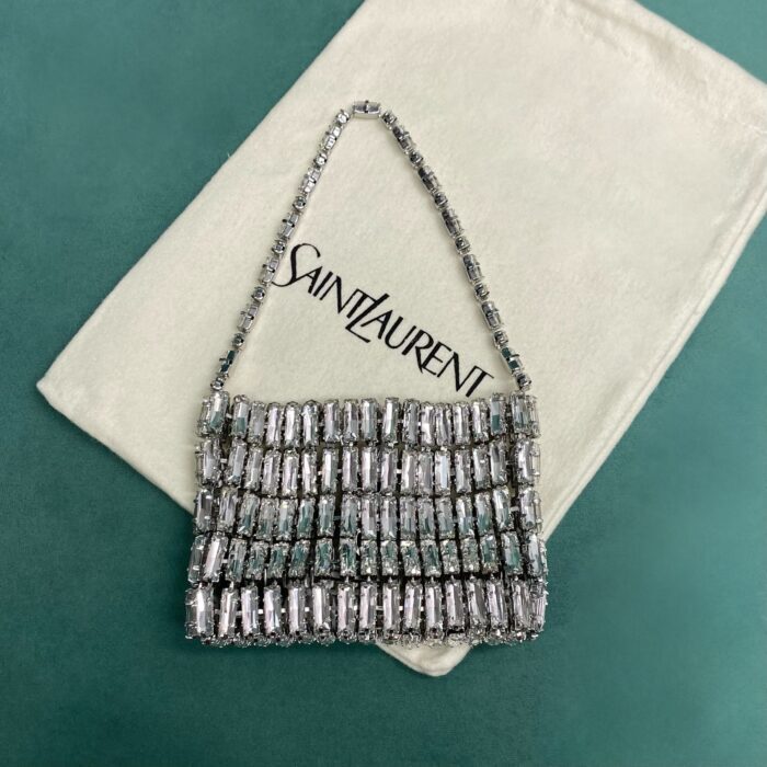 생로랑 크리스털 소재 마이크로 EVENING 백 788380 은색 레플리카 미러급 SA급 S급 고퀄리티 최상급 하이엔드 가방 [여성] 2