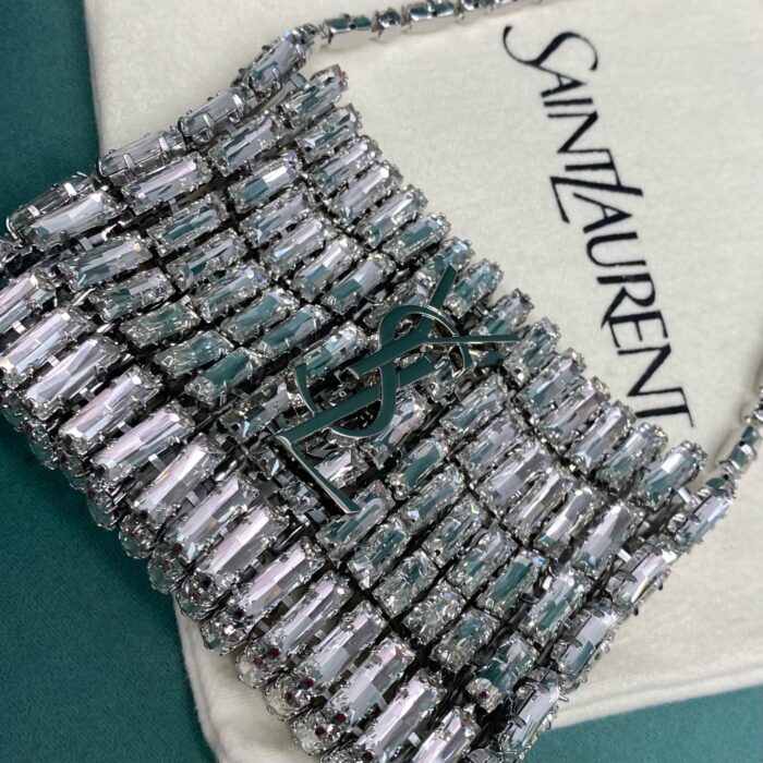 생로랑 크리스털 소재 마이크로 EVENING 백 788380 은색 레플리카 미러급 SA급 S급 고퀄리티 최상급 하이엔드 가방 [여성] 9