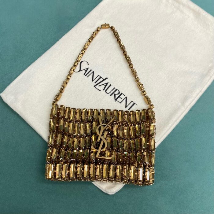 생로랑 크리스털 소재 마이크로 EVENING 백 788380 골드 레플리카 미러급 SA급 S급 고퀄리티 최상급 하이엔드 가방 [여성]