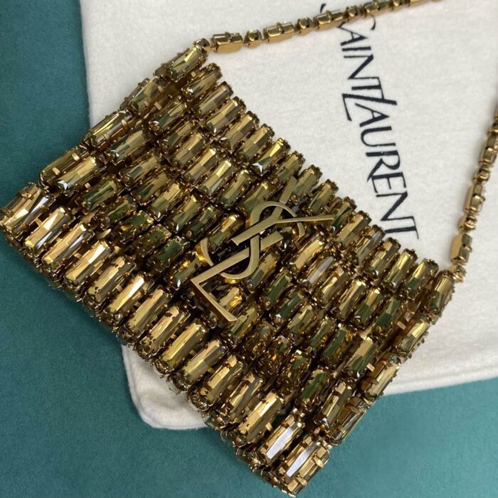 생로랑 크리스털 소재 마이크로 EVENING 백 788380 골드 레플리카 미러급 SA급 S급 고퀄리티 최상급 하이엔드 가방 [여성] 9