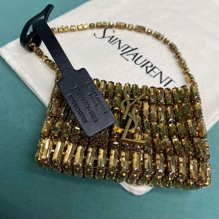 생로랑 크리스털 소재 마이크로 EVENING 백 788380 골드 레플리카 미러급 SA급 S급 고퀄리티 최상급 하이엔드 가방 [여성] 8