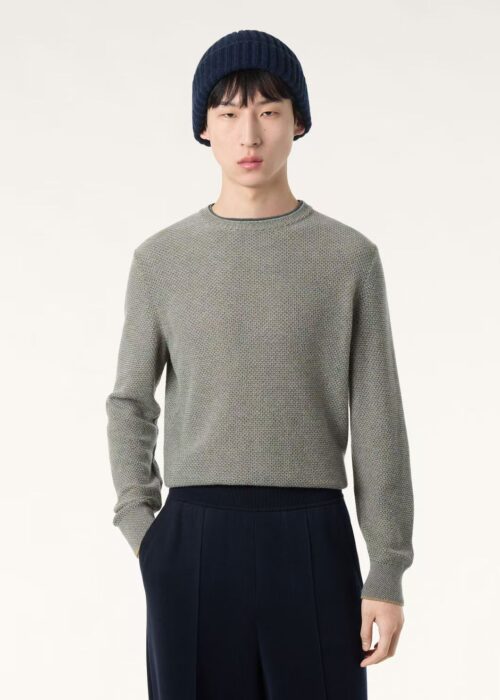 로로피아나 시티 풀 순색 캐시미어 니트 그레이 레플리카 미러급 SA급 S급 고퀄리티 하이엔드 최상급 의류 [남성]