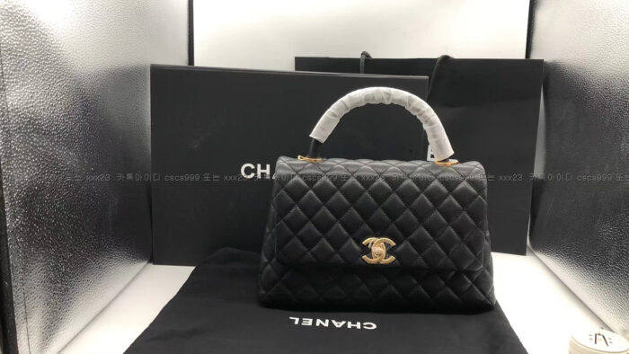 2023.01.12_[선*성 고객님 검수] 샤넬 코코핸들 클래식 캐비어 퀼팅 플랩백