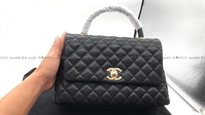 2023.01.12_[선*성 고객님 검수] 샤넬 코코핸들 클래식 캐비어 퀼팅 플랩백 2