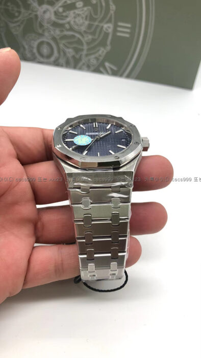 2024.05.15_[황*용 고객님 검수] 오데마피게 레플리카 시계 로얄오크 15500 블루다이얼 41mm 4