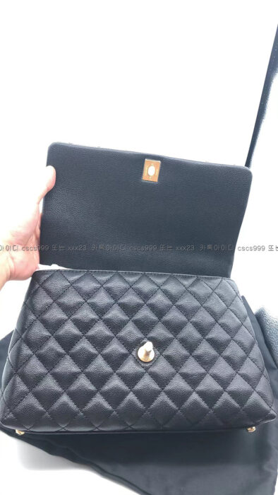2024.03.03_[조*진 고객님 검수] 샤넬 레플리카 가방 코코핸들 미디움 블랙 골드 11