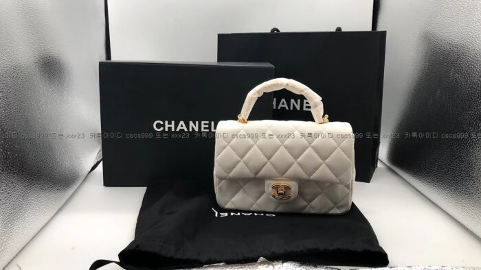 2024.03.03_[조*진 고객님 검수] 샤넬 레플리카 가방 램스킨 골드메탈 스몰 플랩 백 AS4023