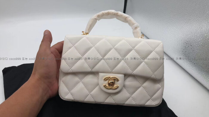 2024.03.03_[조*진 고객님 검수] 샤넬 레플리카 가방 램스킨 골드메탈 스몰 플랩 백 AS4023 3