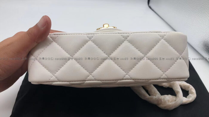 2024.03.03_[조*진 고객님 검수] 샤넬 레플리카 가방 램스킨 골드메탈 스몰 플랩 백 AS4023 8