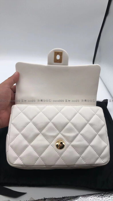 2024.03.03_[조*진 고객님 검수] 샤넬 레플리카 가방 램스킨 골드메탈 스몰 플랩 백 AS4023 9