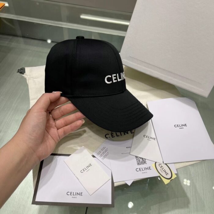 셀린느 자수 로고 코튼 베이스 볼캡 블랙 레플리카 미러급 SA급 S급 고퀄리티 최상급 하이엔드 셀럽 모자 - best 6