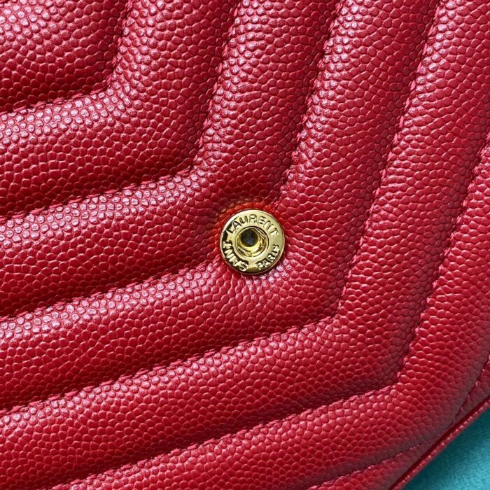 생로랑 그랑 드 뿌드르 가죽 소재 CASSANDER 클래식 체인 지갑 377828 레드 레플리카 미러급 SA급 S급 고퀄리티 최상급 하이엔드 가방 [여성] 6