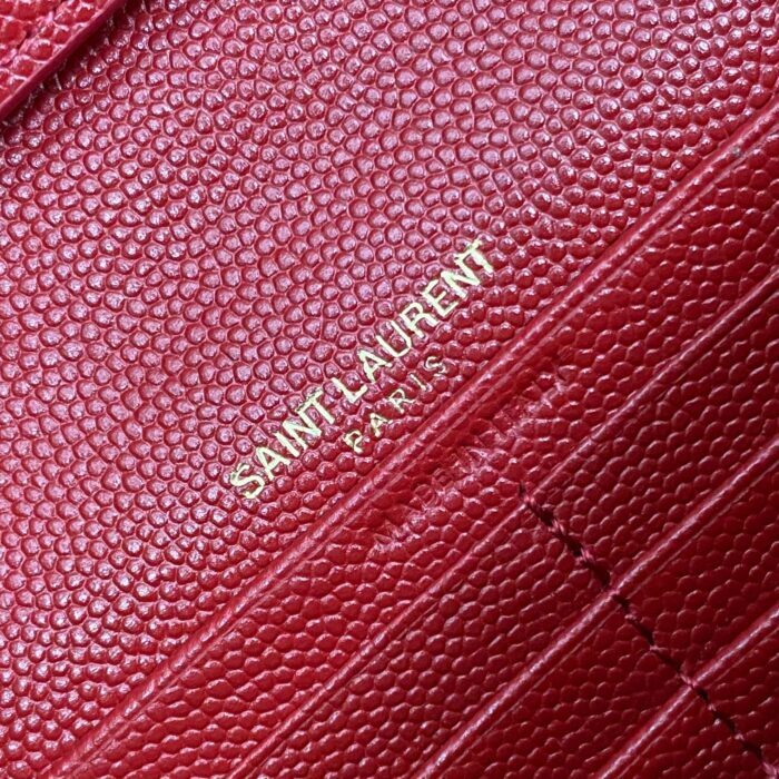 생로랑 그랑 드 뿌드르 가죽 소재 CASSANDER 클래식 체인 지갑 377828 레드 레플리카 미러급 SA급 S급 고퀄리티 최상급 하이엔드 가방 [여성] 9
