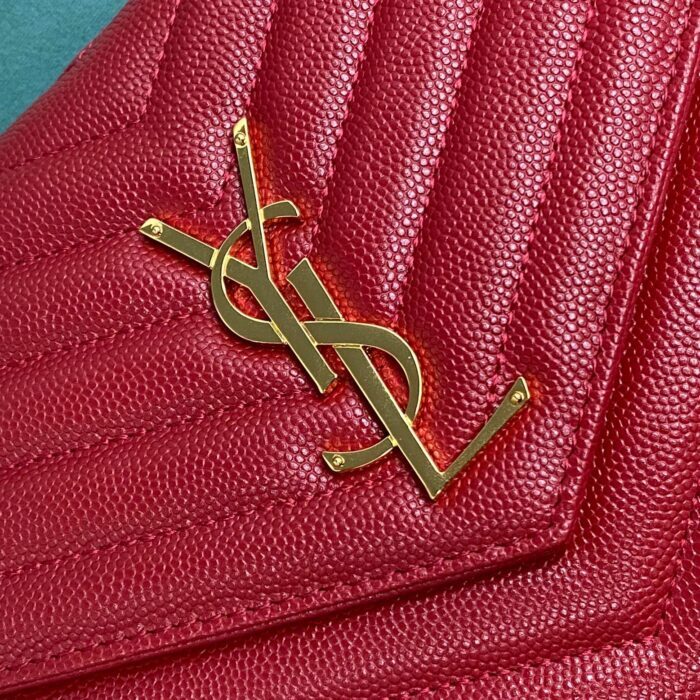 생로랑 그랑 드 뿌드르 가죽 소재 CASSANDER 클래식 체인 지갑 377828 레드 레플리카 미러급 SA급 S급 고퀄리티 최상급 하이엔드 가방 [여성] 7