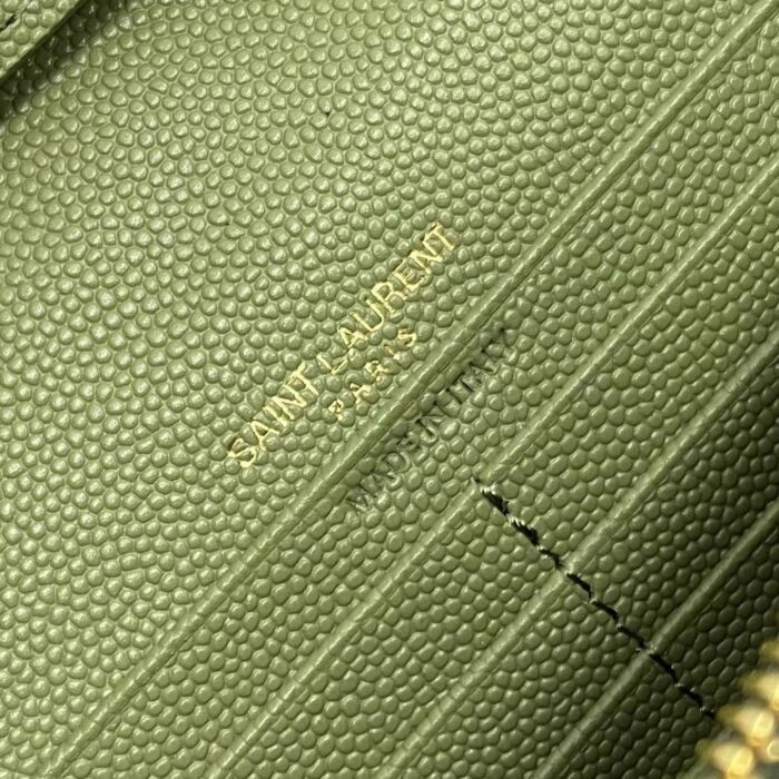 생로랑 그랑 드 뿌드르 가죽 소재 CASSANDER 클래식 체인 지갑 377828 그린 레플리카 미러급 SA급 S급 고퀄리티 최상급 하이엔드 가방 [여성] 9