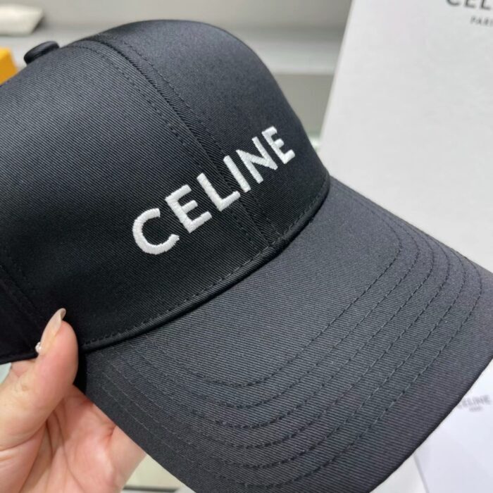 셀린느 자수 로고 코튼 베이스 볼캡 블랙 레플리카 미러급 SA급 S급 고퀄리티 최상급 하이엔드 셀럽 모자 - best 8
