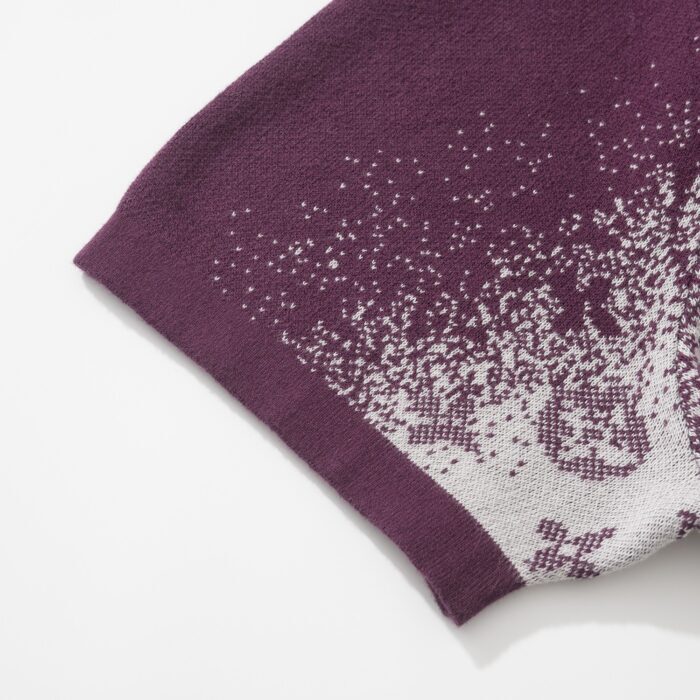 루이비통 옆 그라데이션 모노그램 니트 반팔티 와인 레플리카 미러급 SA급 S급 고퀄리티 하이엔드 최상급 의류 [남성여성공용] 7