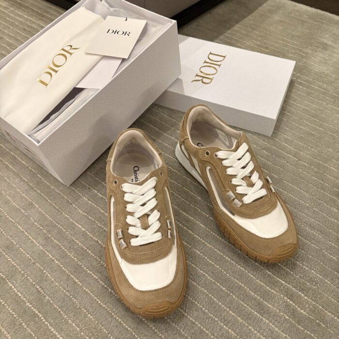 디올 테크 스니커즈 스웨이드 카프스킨 앤 트랜스패런트 메쉬 브라운 레플리카 미러급 SA급 S급 고퀄리티 최상급 하이엔드 신발 [여성] 3