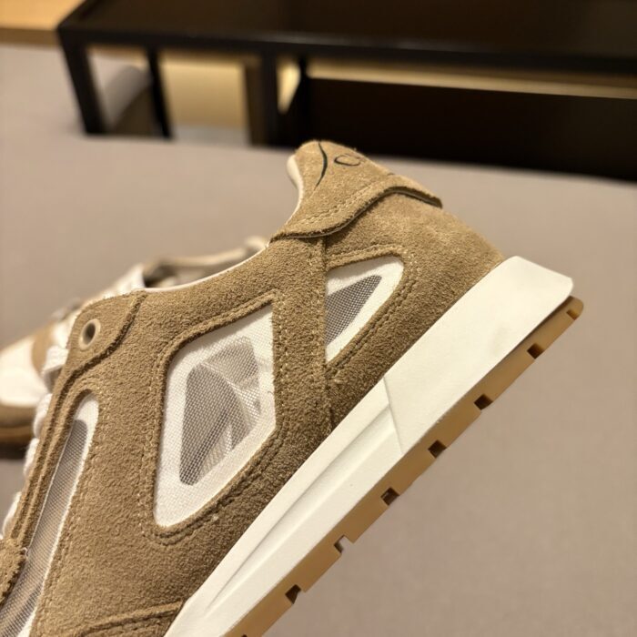 디올 테크 스니커즈 스웨이드 카프스킨 앤 트랜스패런트 메쉬 브라운 레플리카 미러급 SA급 S급 고퀄리티 최상급 하이엔드 신발 [여성] 9