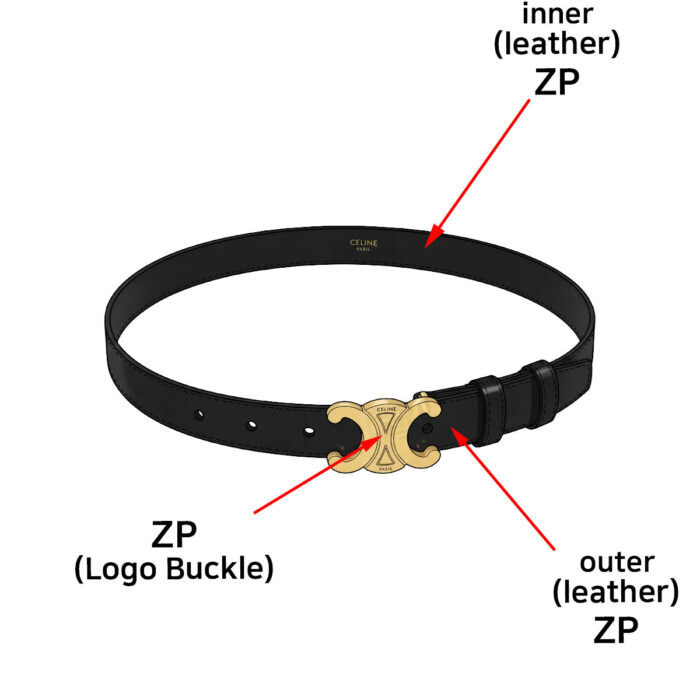 셀린느 트리옹프 벨트 레더 블랙 1.8cm 레플리카 미러급 SA급 S급 고퀄리티 최상급 하이엔드 [남성여성공용]