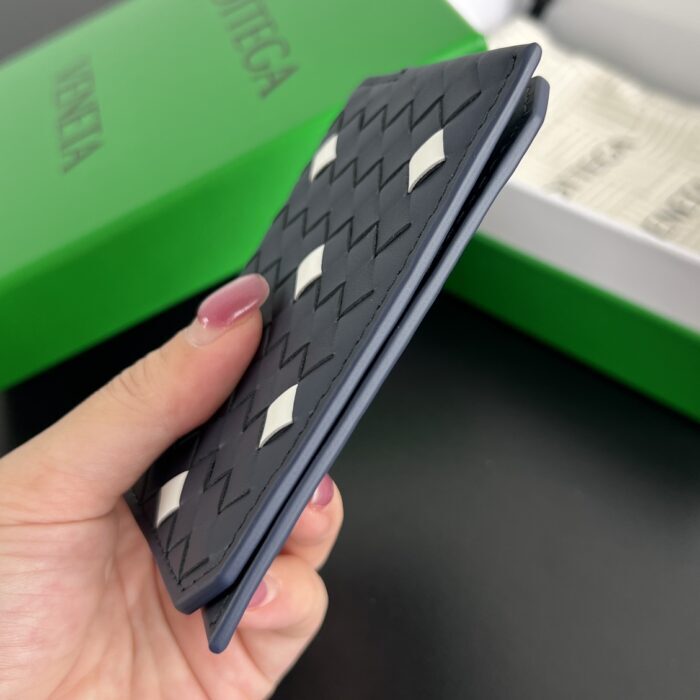 보테가베네타 인트레치아토 피콜로 플랩 카드 케이스 카드지갑 아비스 화이트 796964 레플리카 미러급 SA급 S급 고퀄리티 최상급 하이엔드 지갑 [남성여성공용] 5