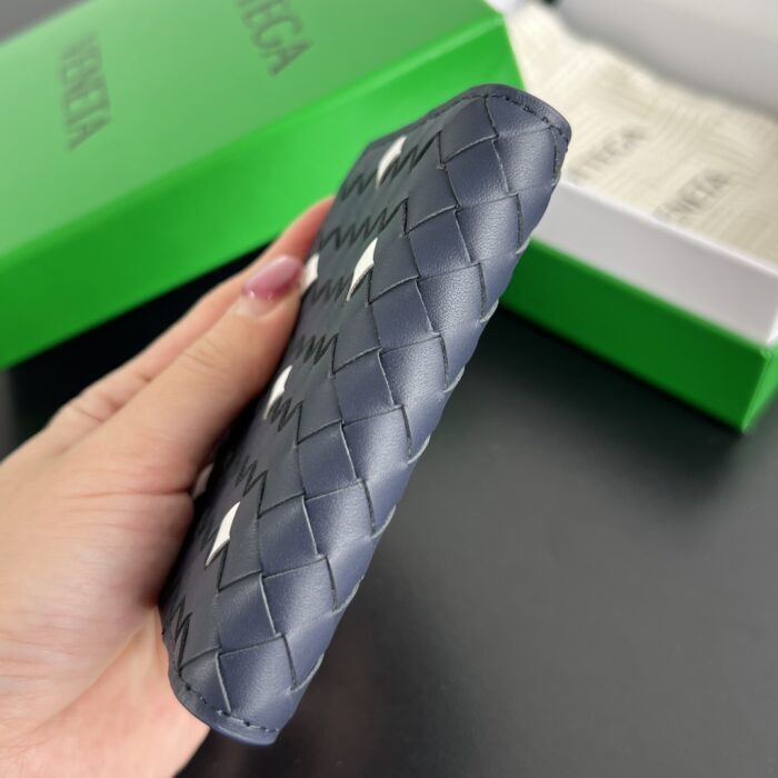 보테가베네타 인트레치아토 피콜로 플랩 카드 케이스 카드지갑 아비스 화이트 796964 레플리카 미러급 SA급 S급 고퀄리티 최상급 하이엔드 지갑 [남성여성공용] 3