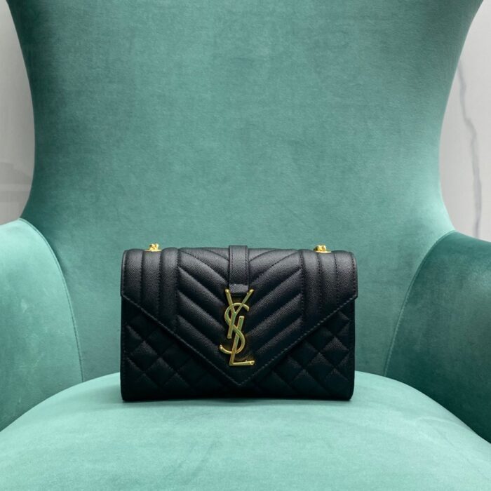 생로랑 그랑 드 뿌드르 퀼팅 가죽 ENVELOPE 스몰 600195 블랙 금장 레플리카 미러급 SA급 S급 고퀄리티 최상급 하이엔드 가방 [여성]