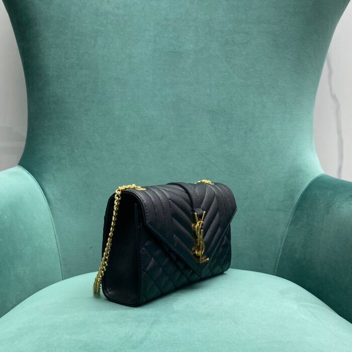 생로랑 그랑 드 뿌드르 퀼팅 가죽 ENVELOPE 스몰 600195 블랙 금장 레플리카 미러급 SA급 S급 고퀄리티 최상급 하이엔드 가방 [여성] 4