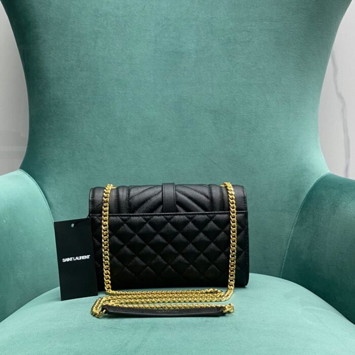 생로랑 그랑 드 뿌드르 퀼팅 가죽 ENVELOPE 스몰 600195 블랙 금장 레플리카 미러급 SA급 S급 고퀄리티 최상급 하이엔드 가방 [여성] 2