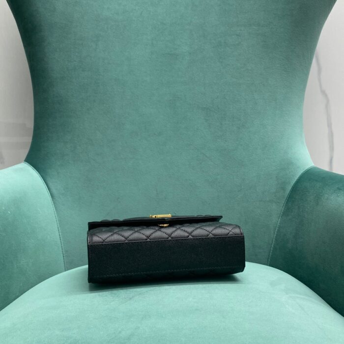 생로랑 그랑 드 뿌드르 퀼팅 가죽 ENVELOPE 스몰 600195 블랙 금장 레플리카 미러급 SA급 S급 고퀄리티 최상급 하이엔드 가방 [여성] 5