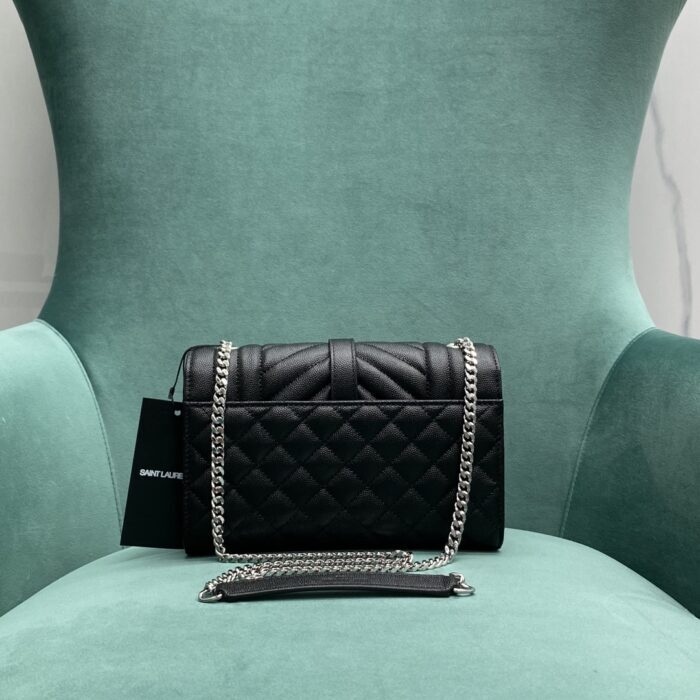 생로랑 그랑 드 뿌드르 퀼팅 가죽 ENVELOPE 스몰 600195 블랙 은장 레플리카 미러급 SA급 S급 고퀄리티 최상급 하이엔드 가방 [여성] 2