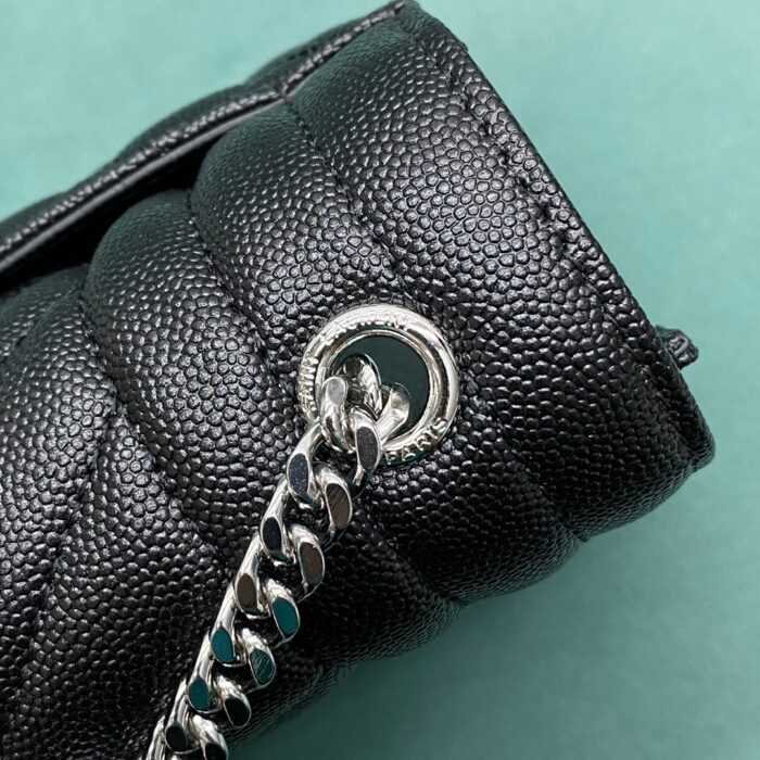 생로랑 그랑 드 뿌드르 퀼팅 가죽 ENVELOPE 스몰 600195 블랙 은장 레플리카 미러급 SA급 S급 고퀄리티 최상급 하이엔드 가방 [여성] 7